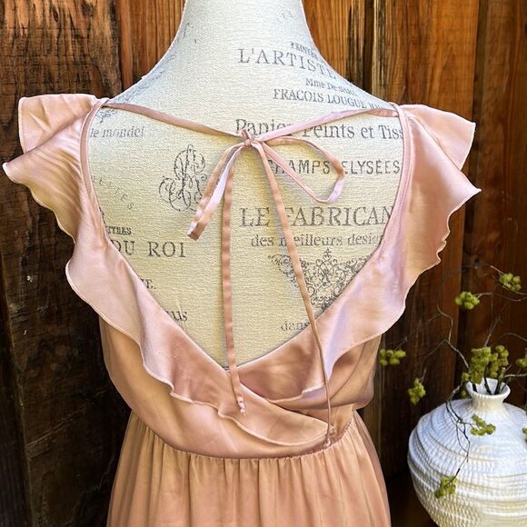 FAUX WRAP BRIDESMAID DRESS, Size 4 - Picture 7 of 12